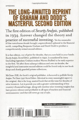 Security Analysis – Graham & Dodd