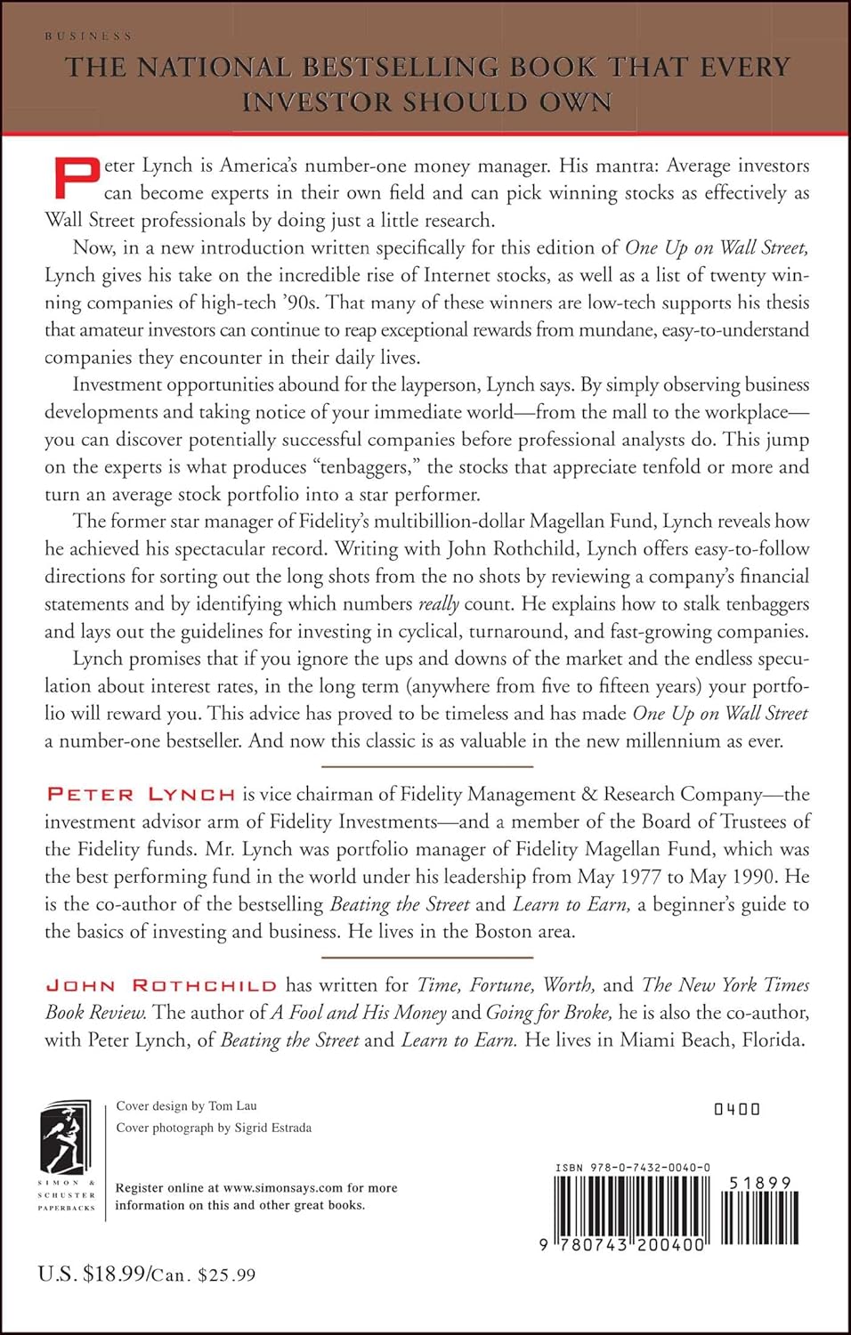 One Up on Wall Street – Peter Lynch