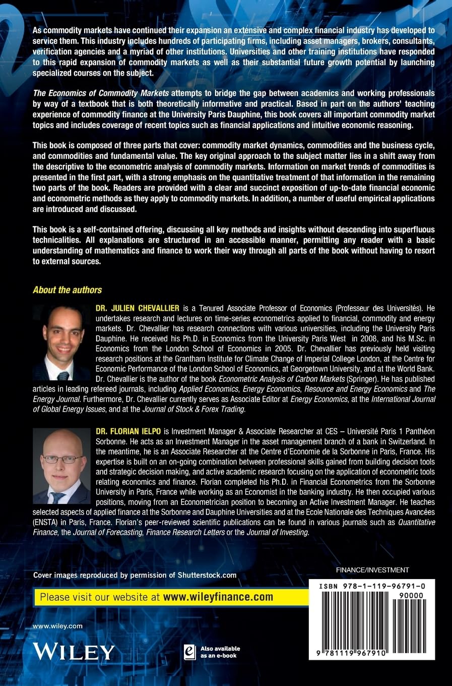 The Economics of Commodity Markets by Julien Chevallier & Florian Ielpo